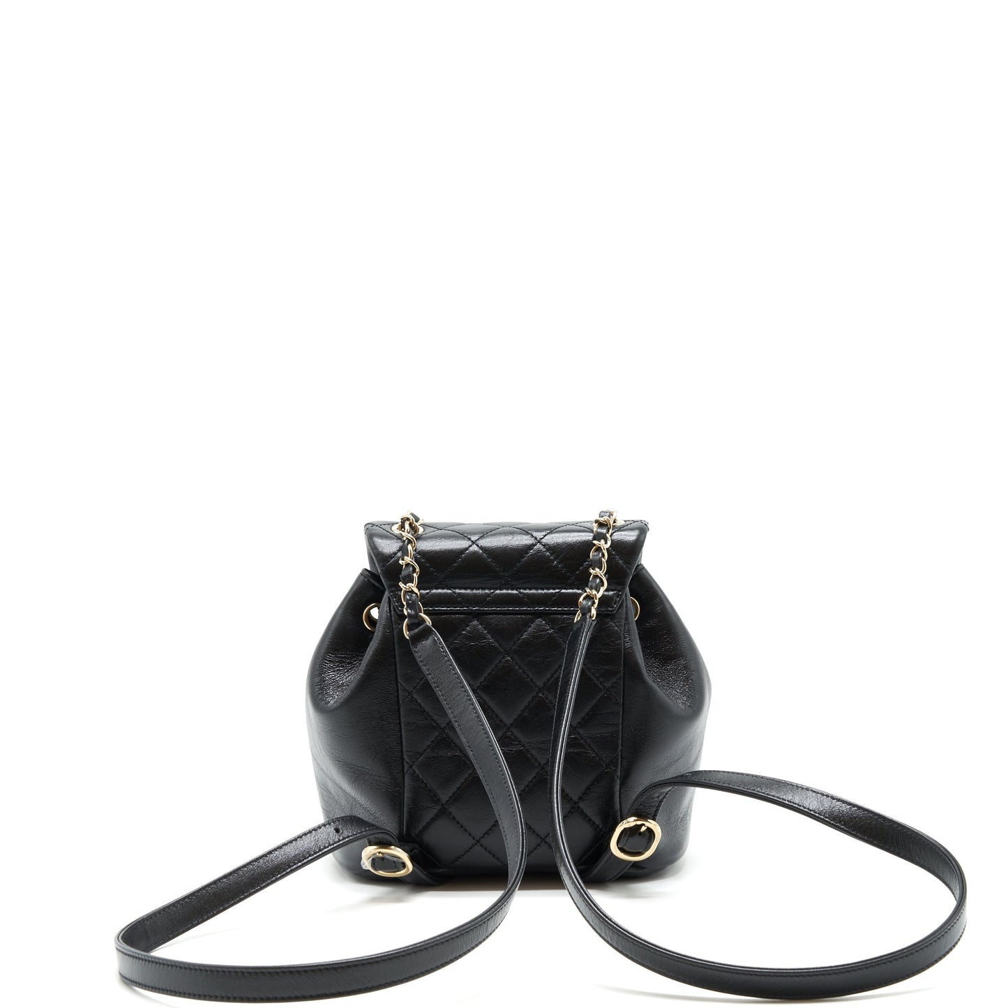 Chanel 22C Duma backpack calfskin LGHW Microchip Black