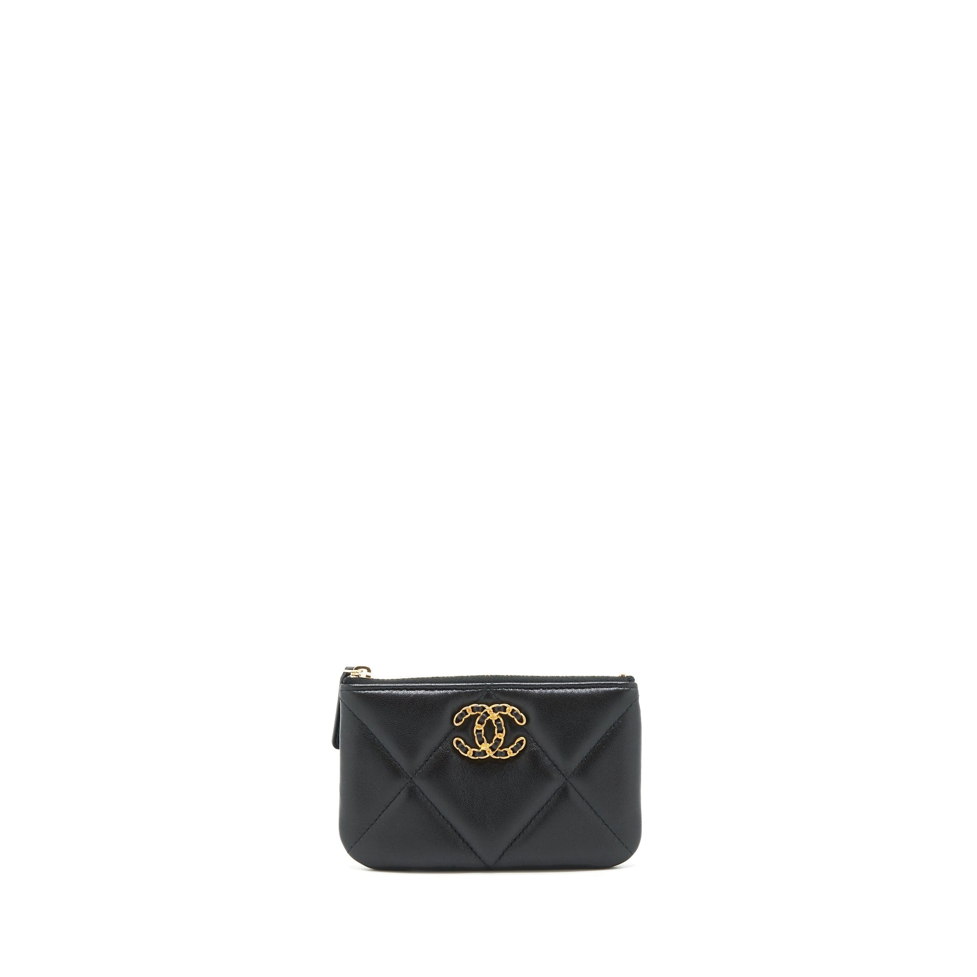 Chanel 19 Lambskin GHW Black Mini Bag