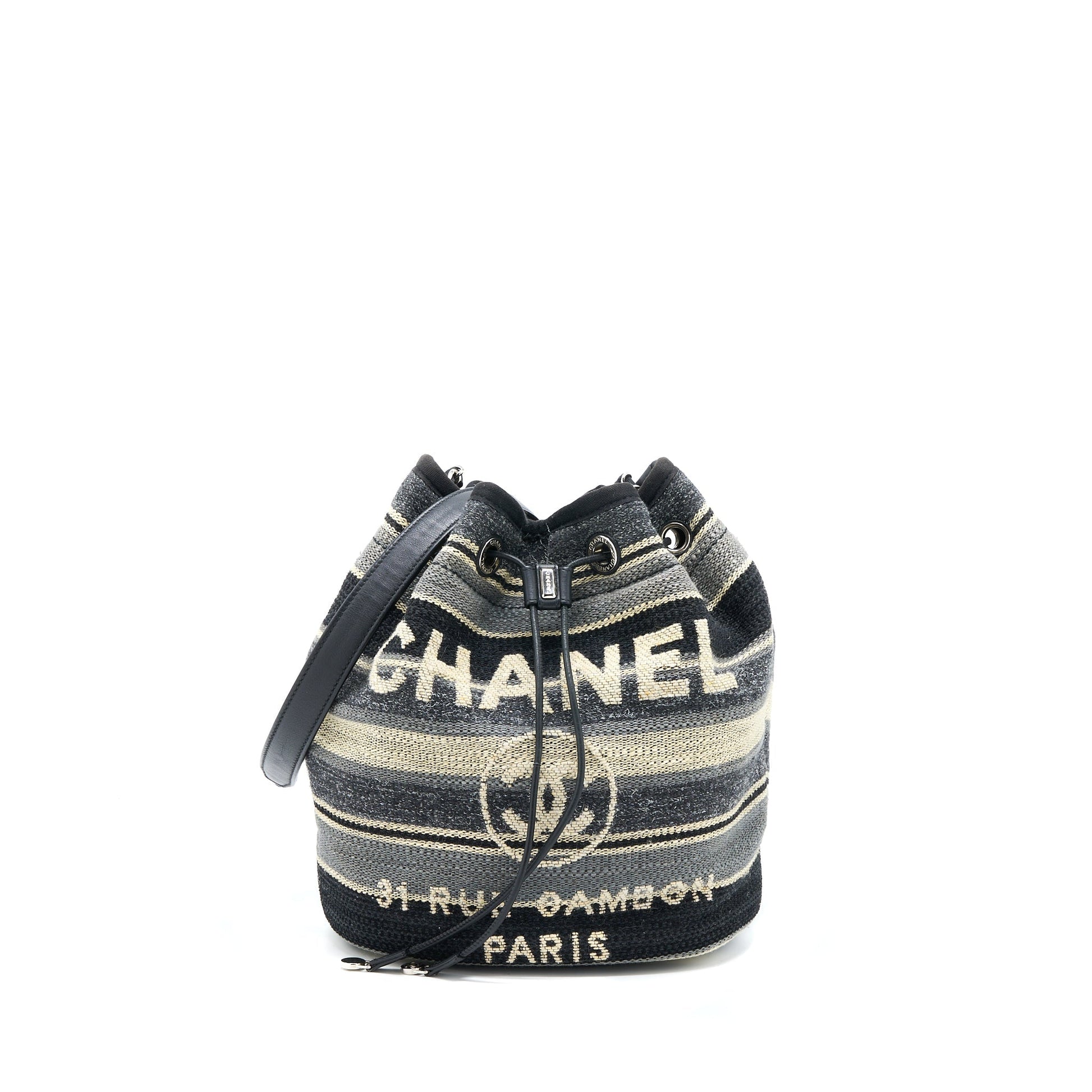 Chanel Rue Camborne Bucket Fabric SHW Multicolour Bucket Bag Shw 1