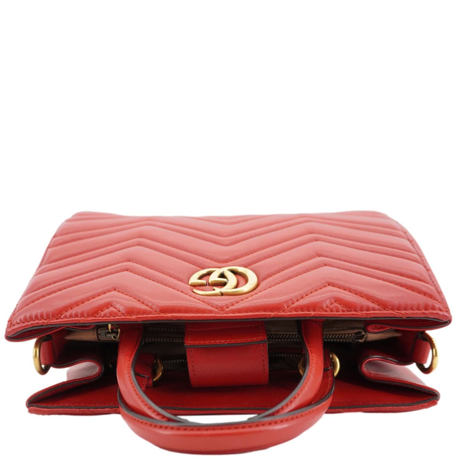 Gucci Marmont Calfskin Shoulder Bag Leather Matelasse