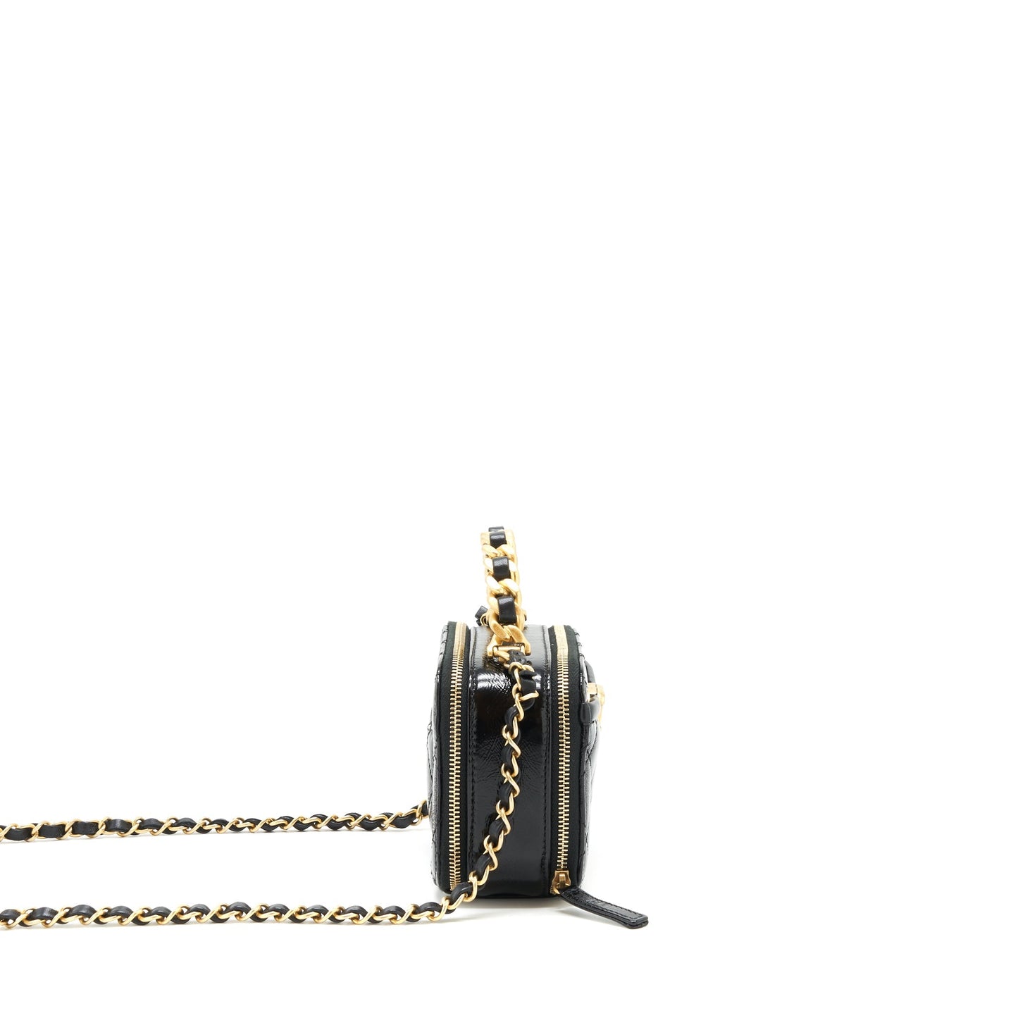 Chanel Vanity Handle Calfskin GHW Black Crossbody Bag