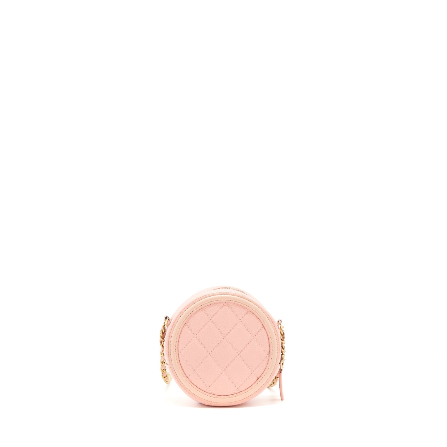 Chanel Round Vanity caviar GHW Pink Mini Bag
