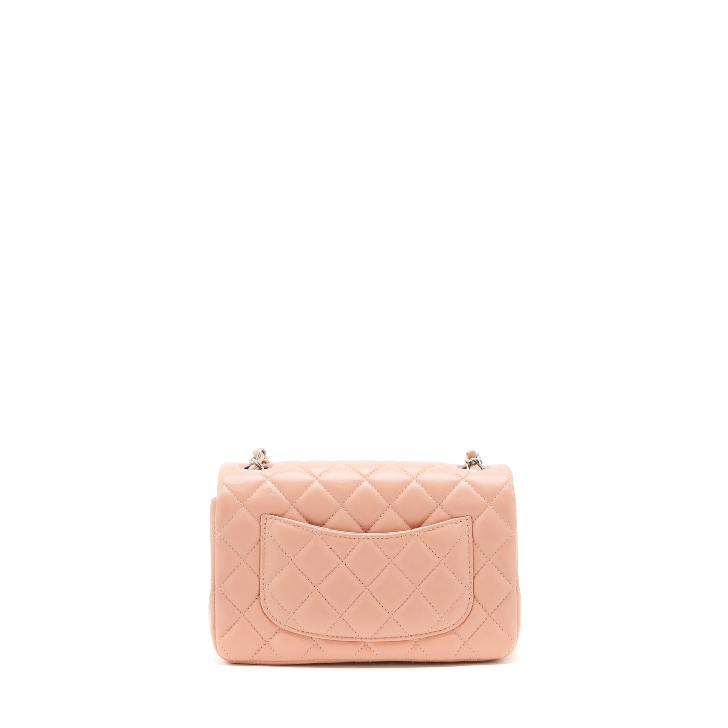 Chanel rectangular Flap Lambskin SHW Pink Shoulder Bag