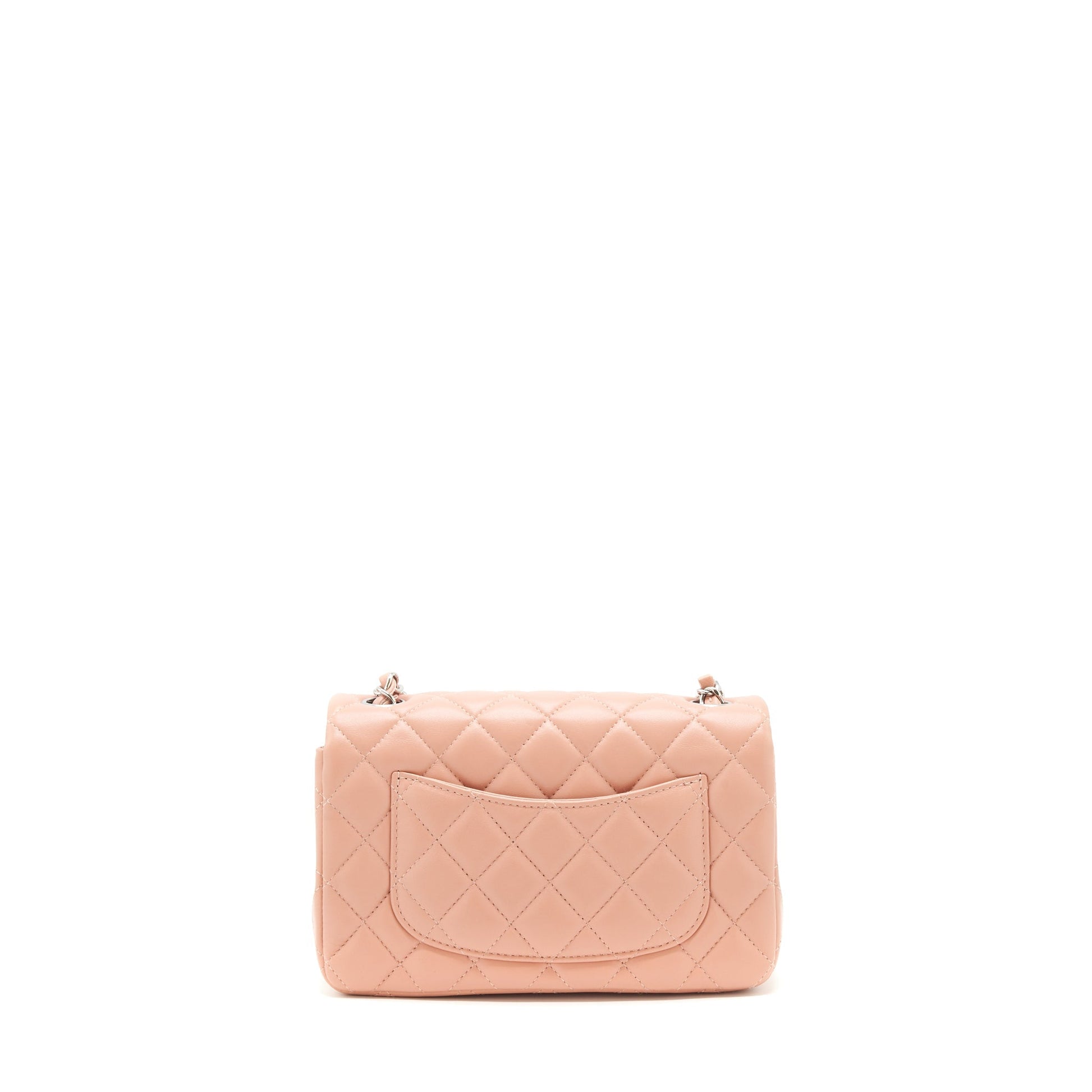 Chanel rectangular Flap Lambskin SHW Pink Shoulder Bag