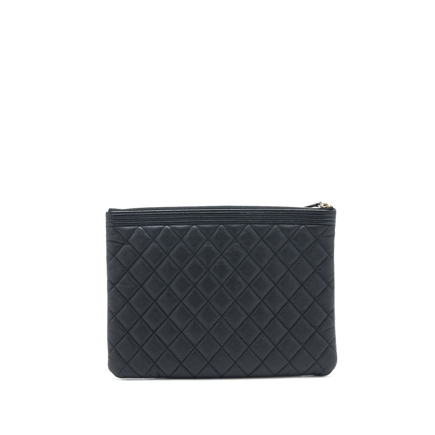 Chanel Boy Caviar GHW Black Clutch Bag