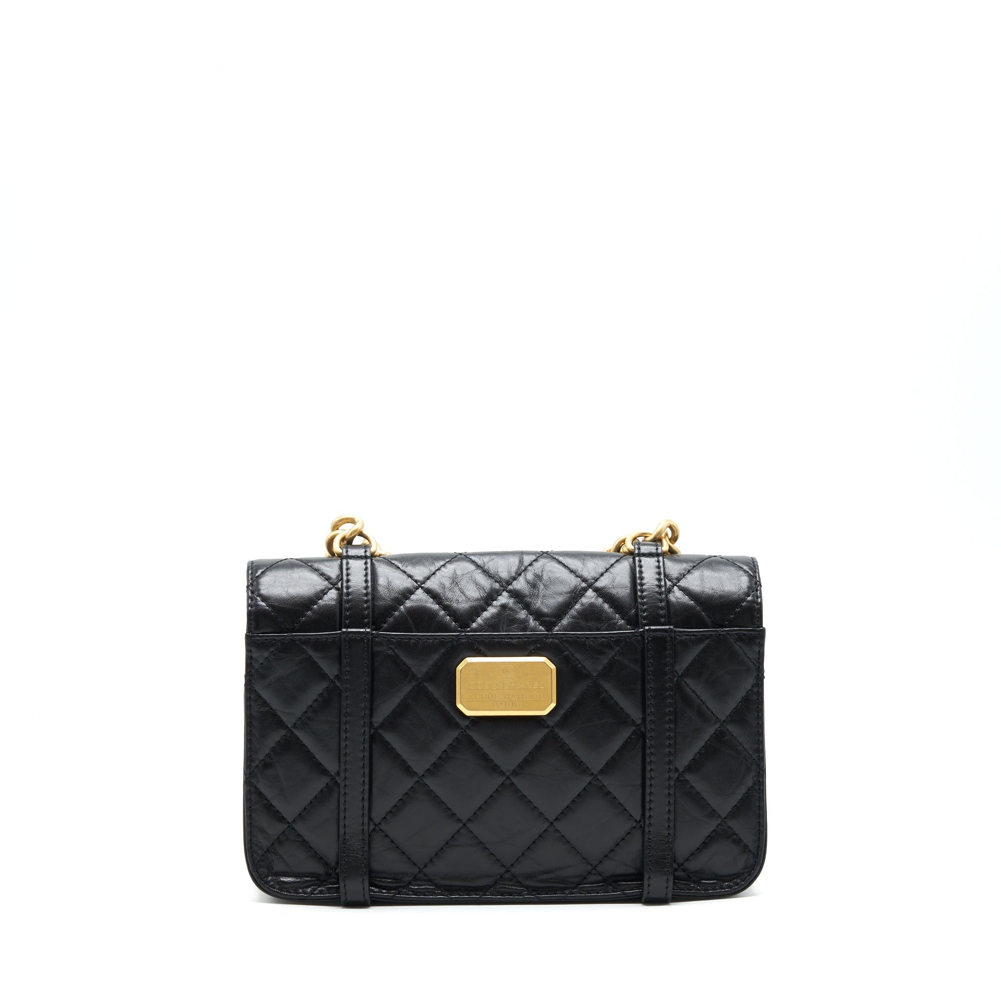 Chanel 21B Messenger Calfskin GHW Black Messenger Bag