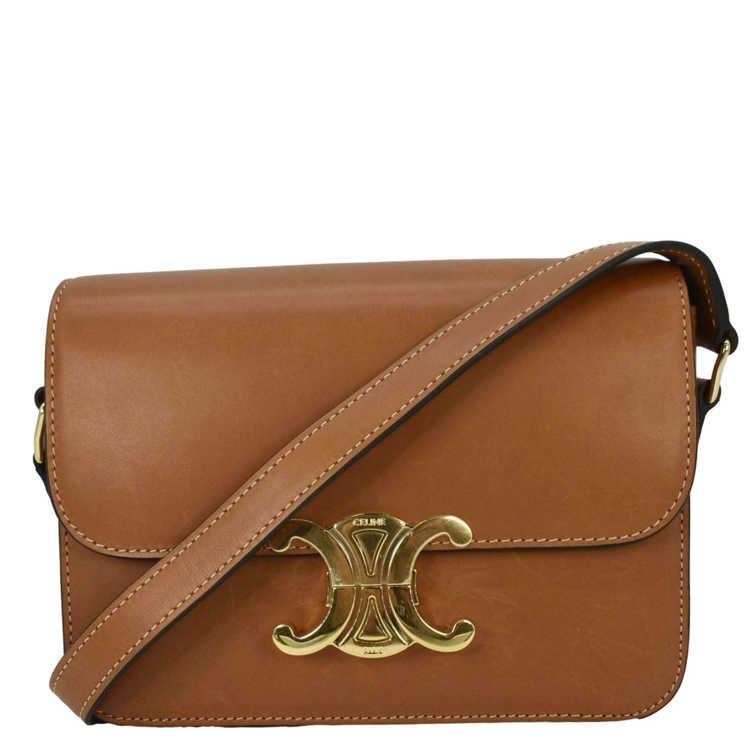 Teen Triomphe Shoulder Bag Leather Brown