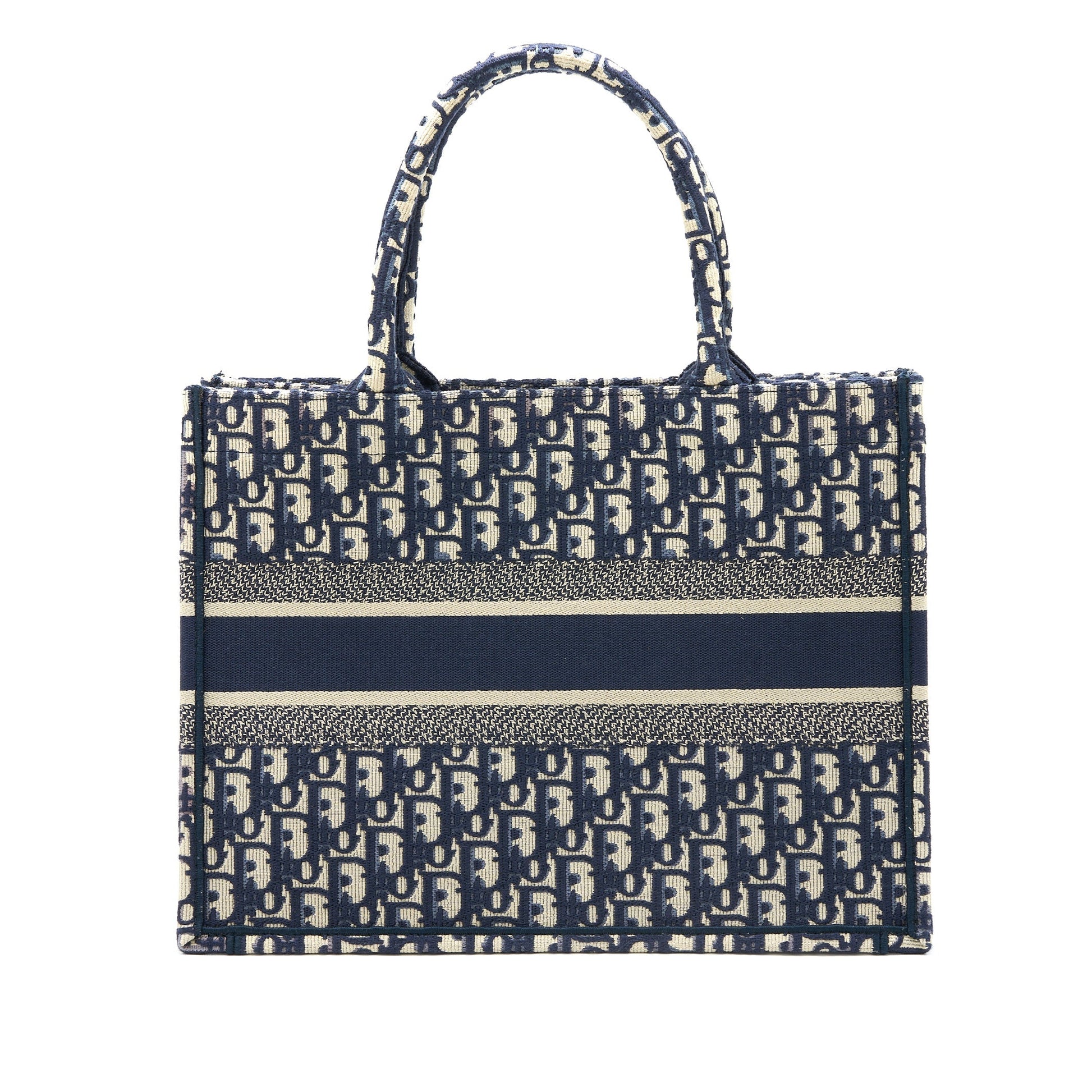 Dior Book Tote Oblique Embroidery Handbag Blue Medium Tote Bag Embroidery Handbag