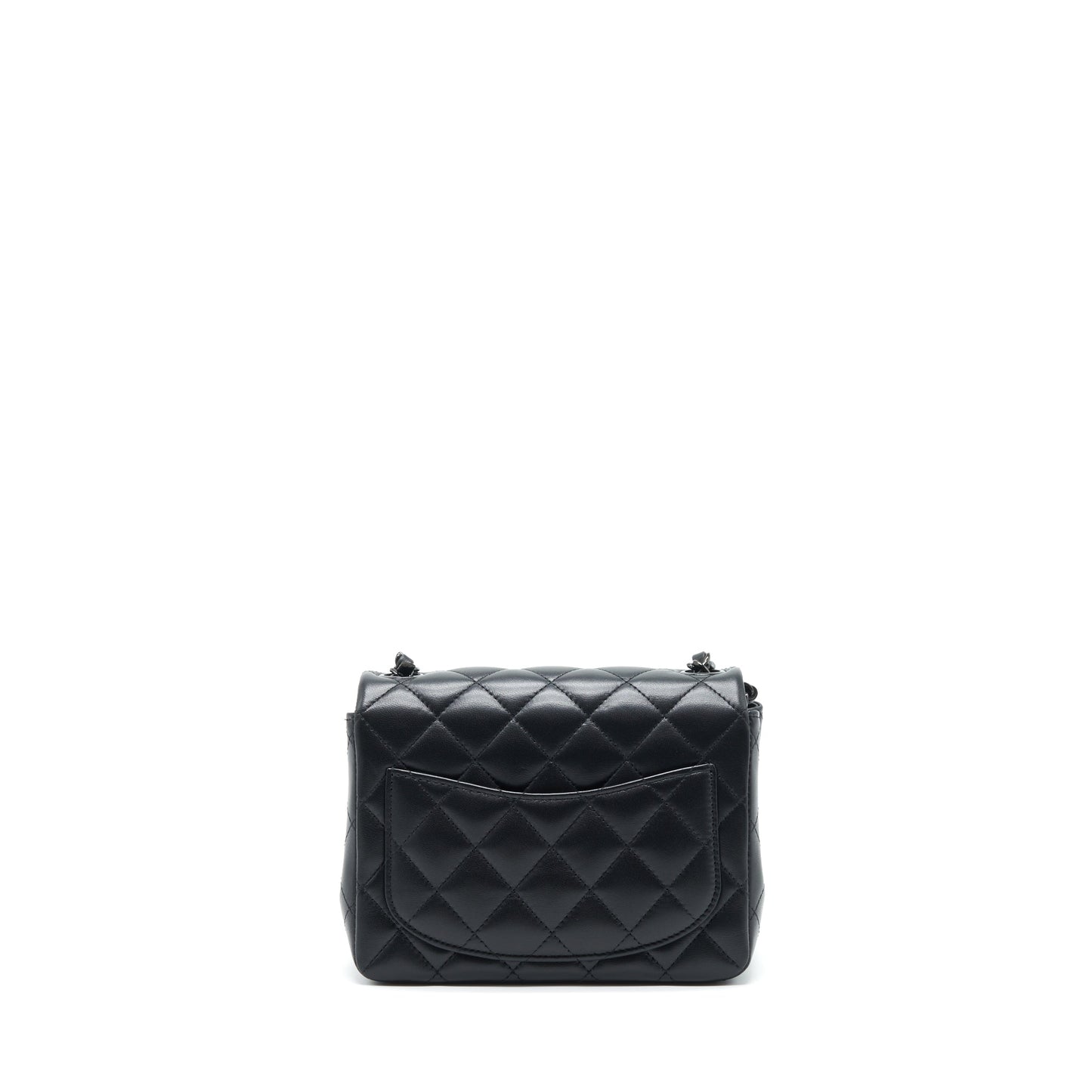 Chanel Square Flap Lambskin So Black Shoulder Bag