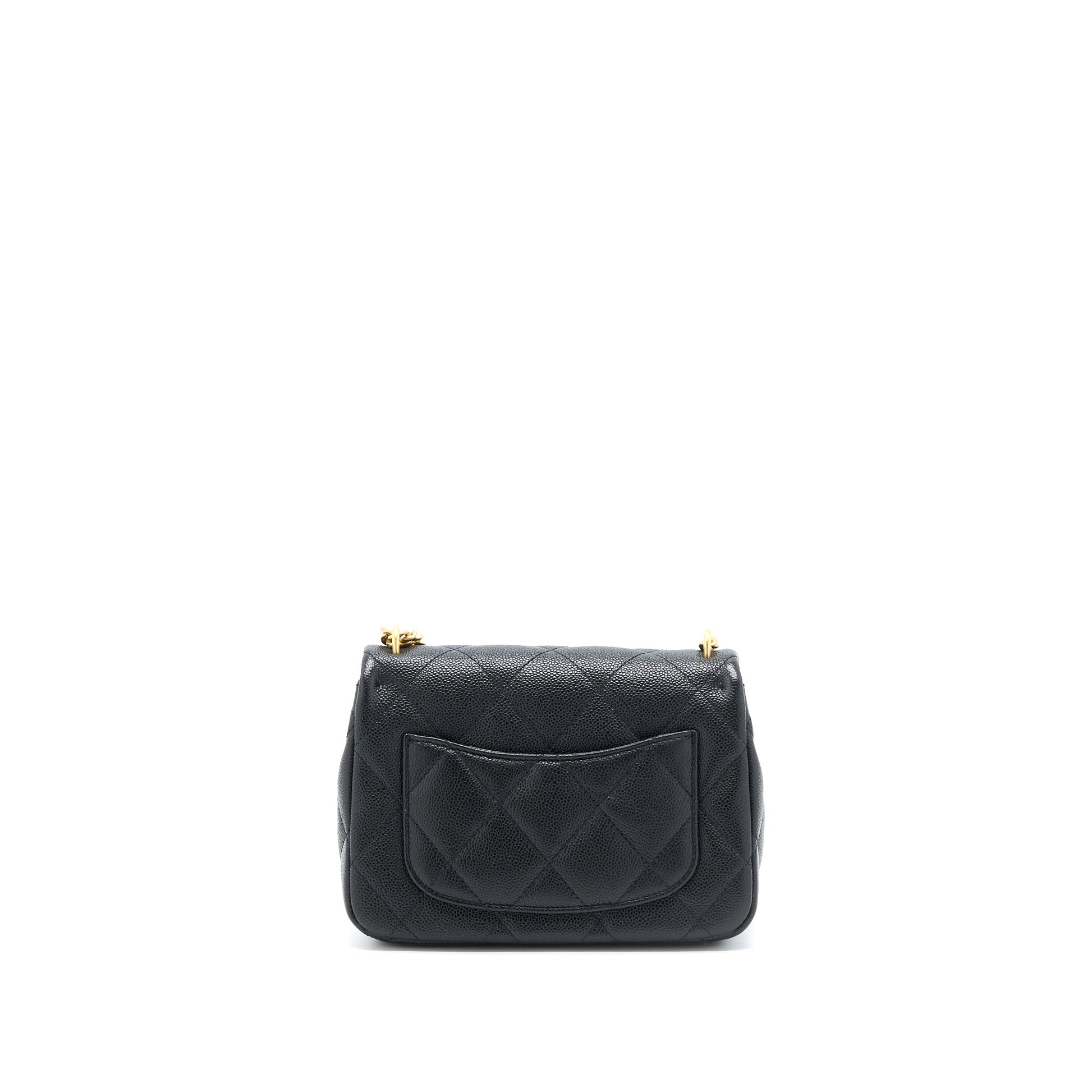 Chanel 23P Coco Love Flap Caviar GHW Black Shoulder Bag