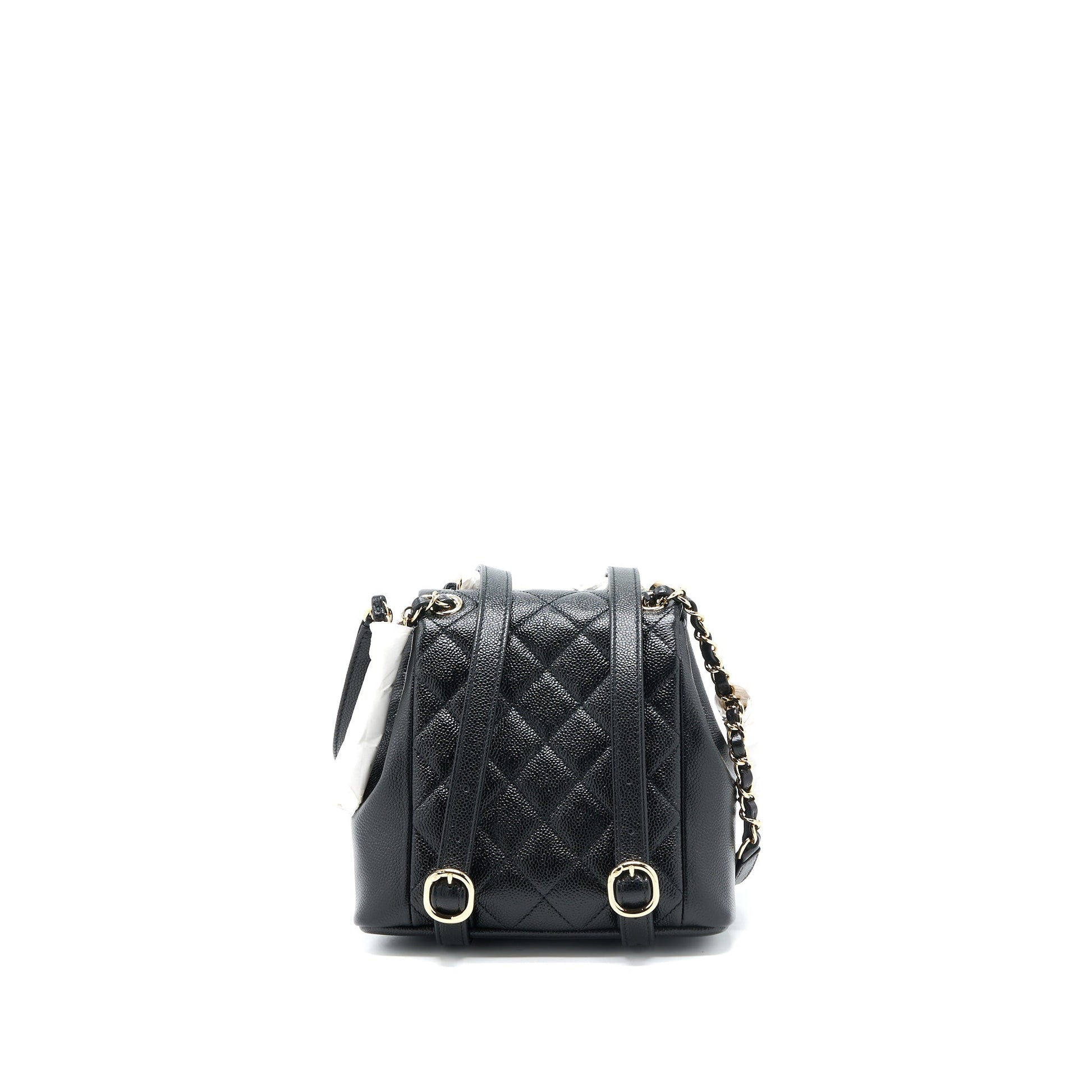 Chanel 23P Triple Pack Backpack Caviar LGHW Black