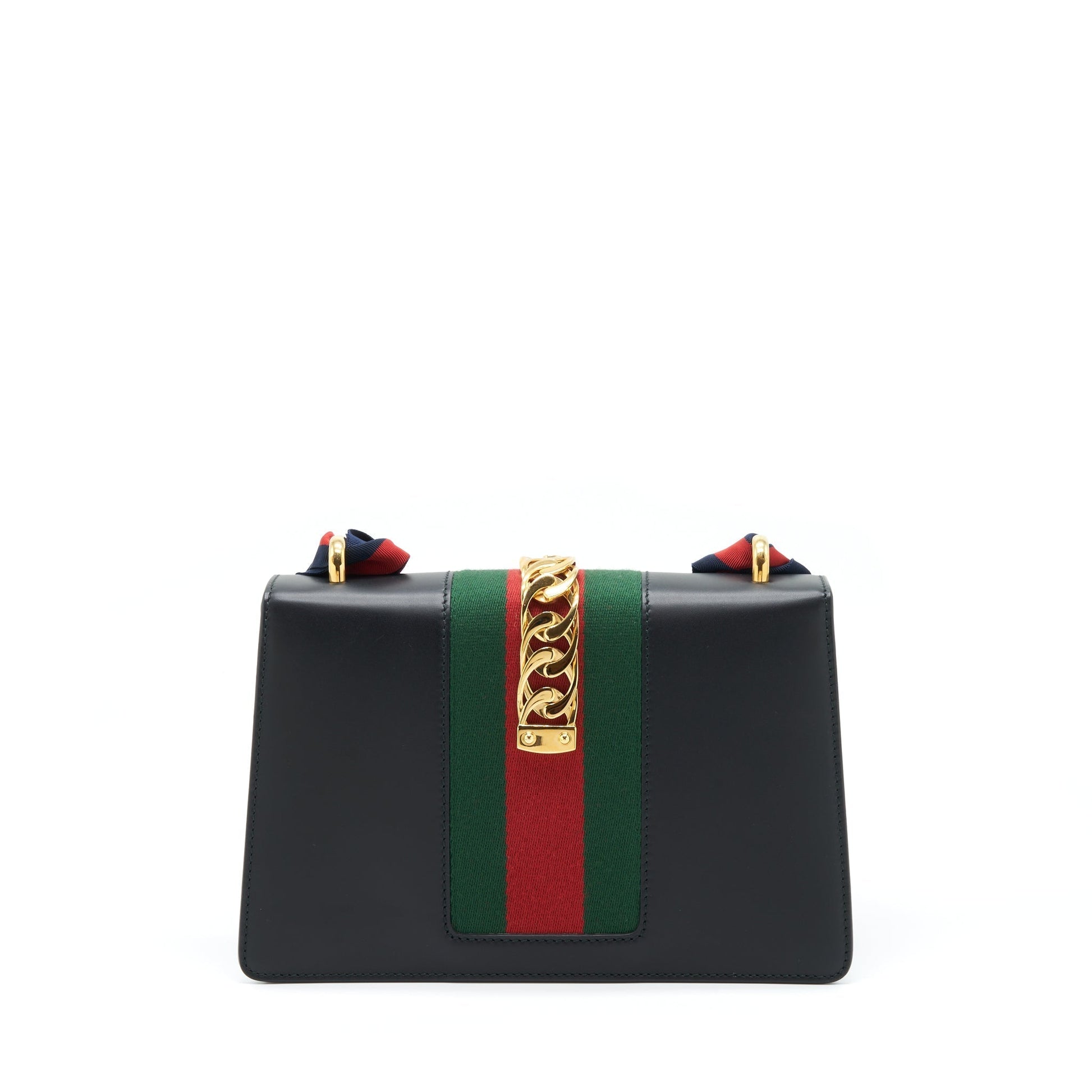 Gucci Sylvie Shoulder Bag Black Small Black Ghw