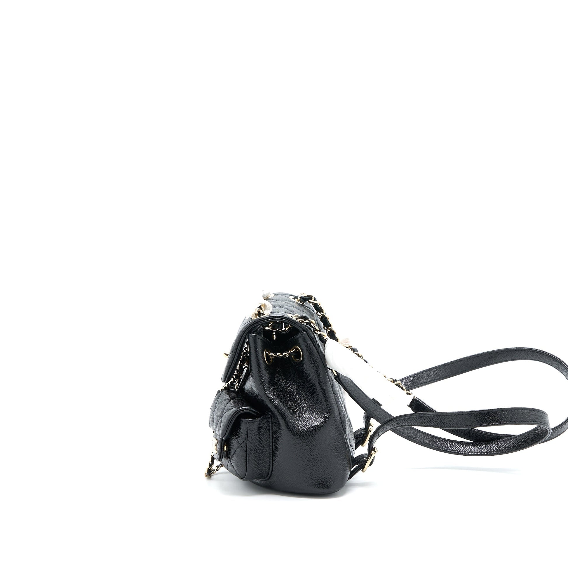 Chanel 23P Triple Pack Backpack Caviar LGHW Black