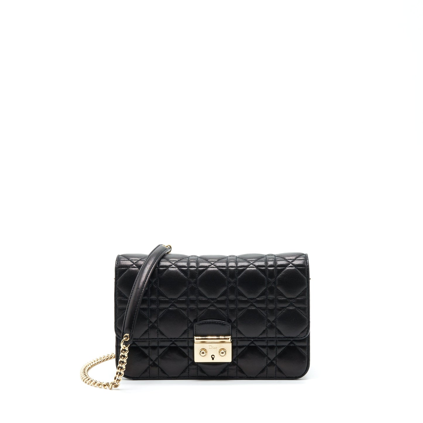 Dior Miss Crossbody Purse Lambskin Handbag Black Mini Crossbody Bag