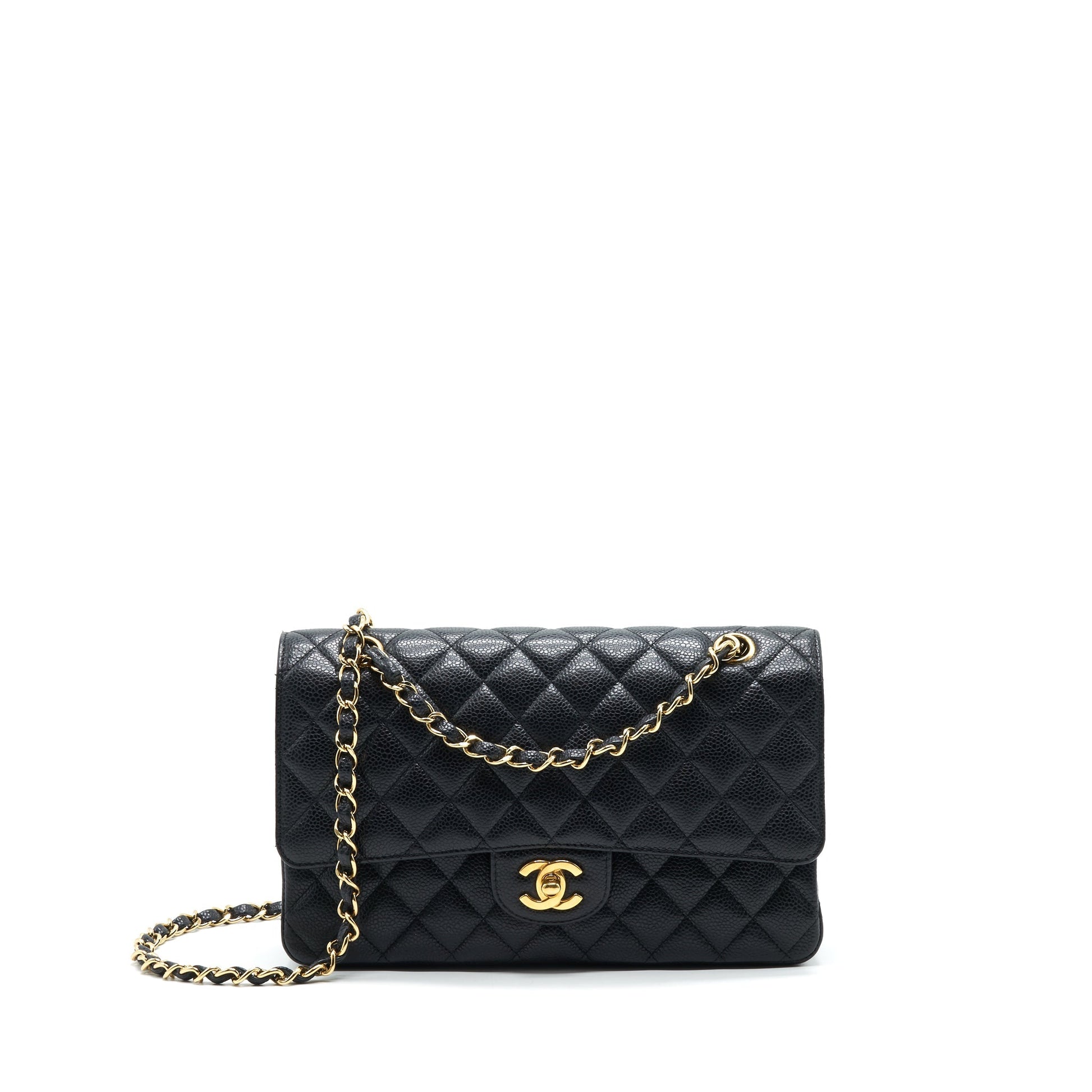 Chanel Classic Double Flap 25cm Caviar GHW Black Handbag
