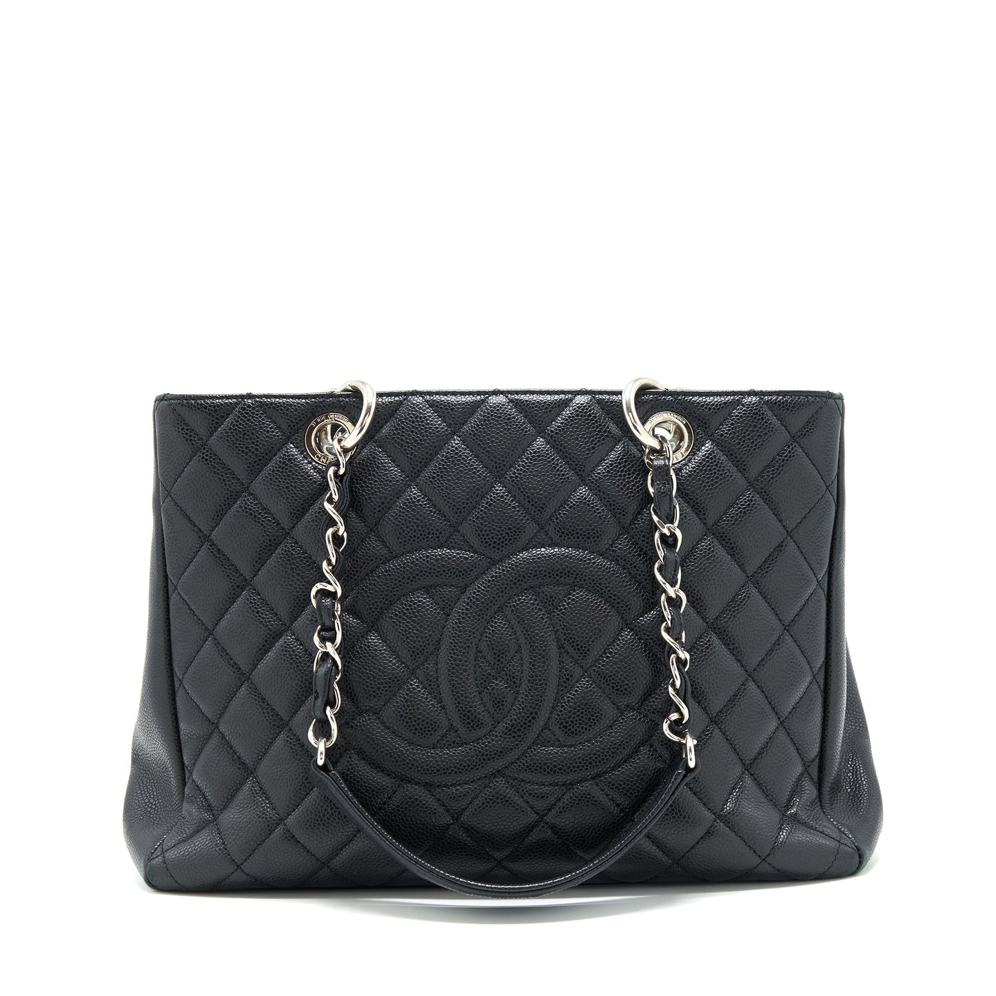 Chanel Grand Shopping caviar SHW Black Tote Bag