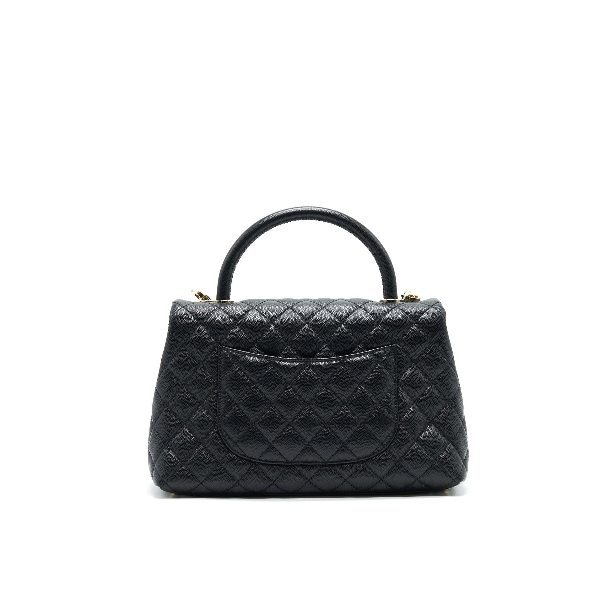 Chanel Coco Handle Flap Caviar LGHW Black Small Shoulder Bag