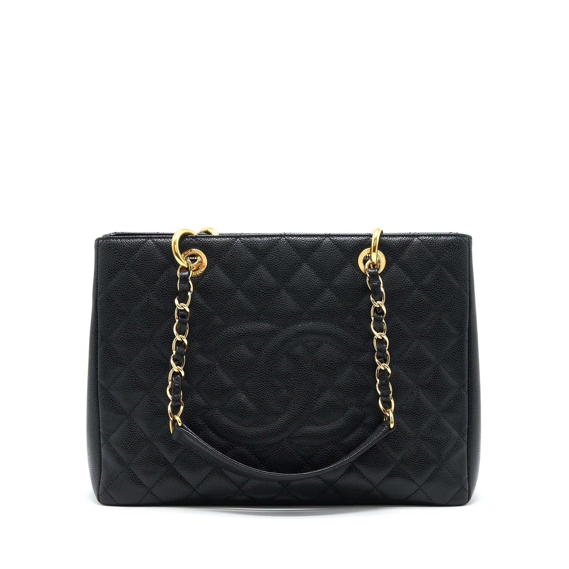 Chanel Grand Shopping Caviar GHW Black Tote Bag
