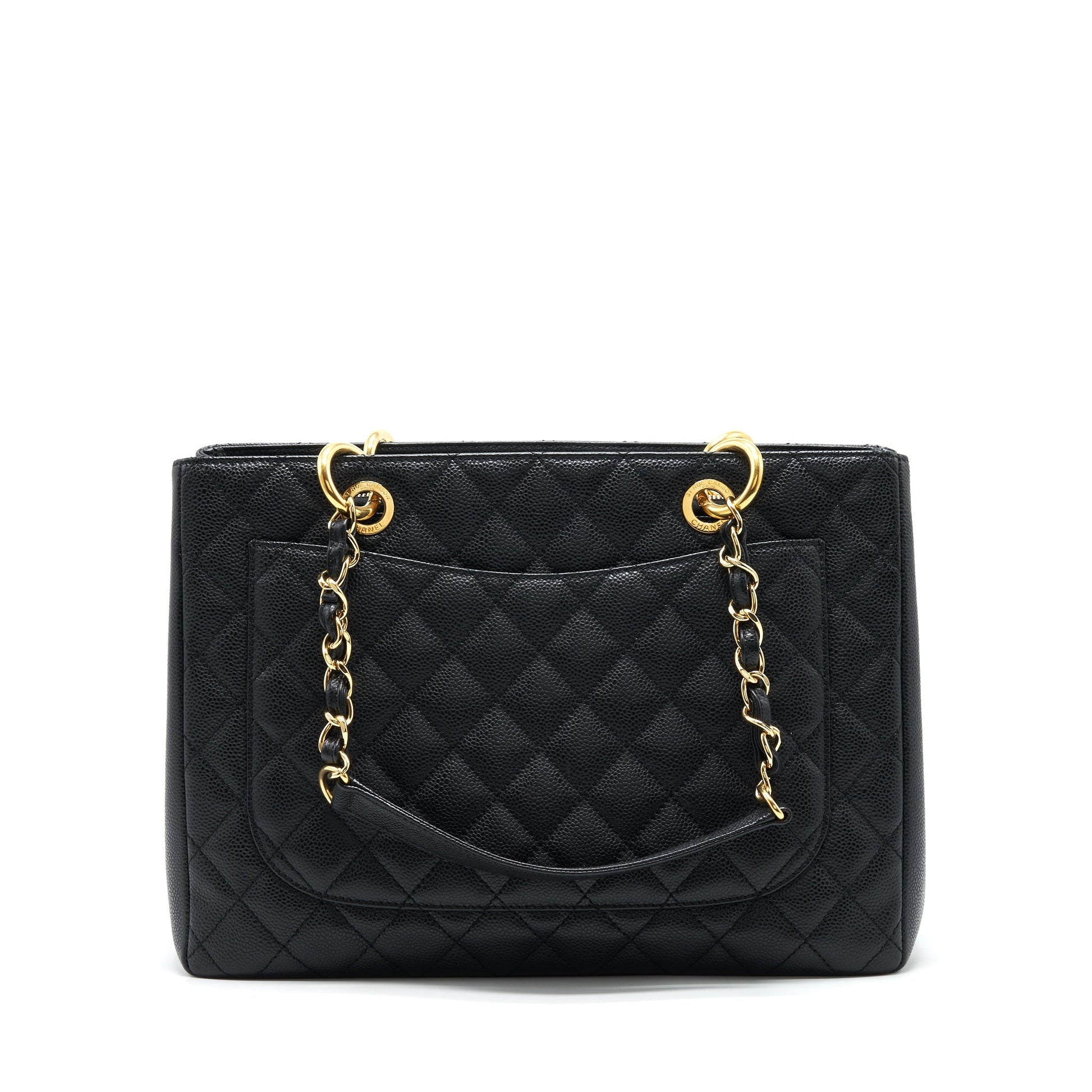 Chanel Grand Shopping Caviar GHW Black Tote Bag