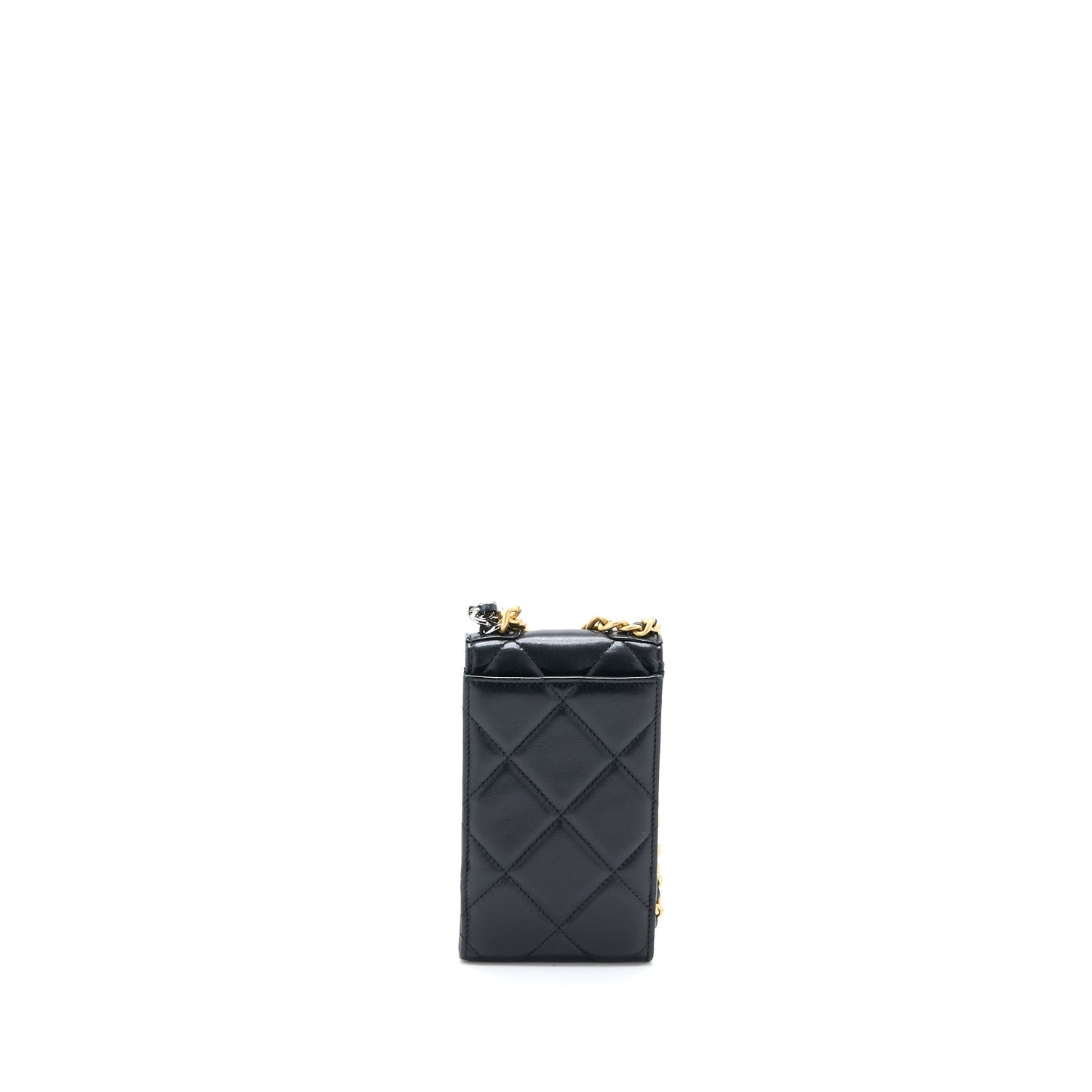 Chanel 19 Phone Lambskin Hardware Multicolour Black Handbag