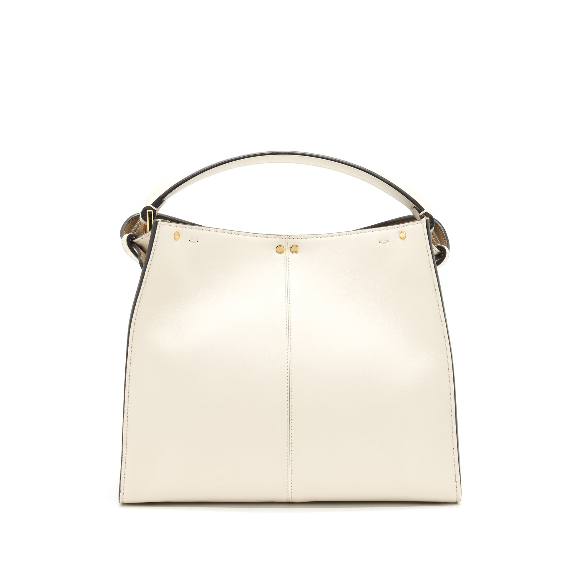 Fendi Peekaboo Lite Calfskin Camelia Handbag Travel Bag