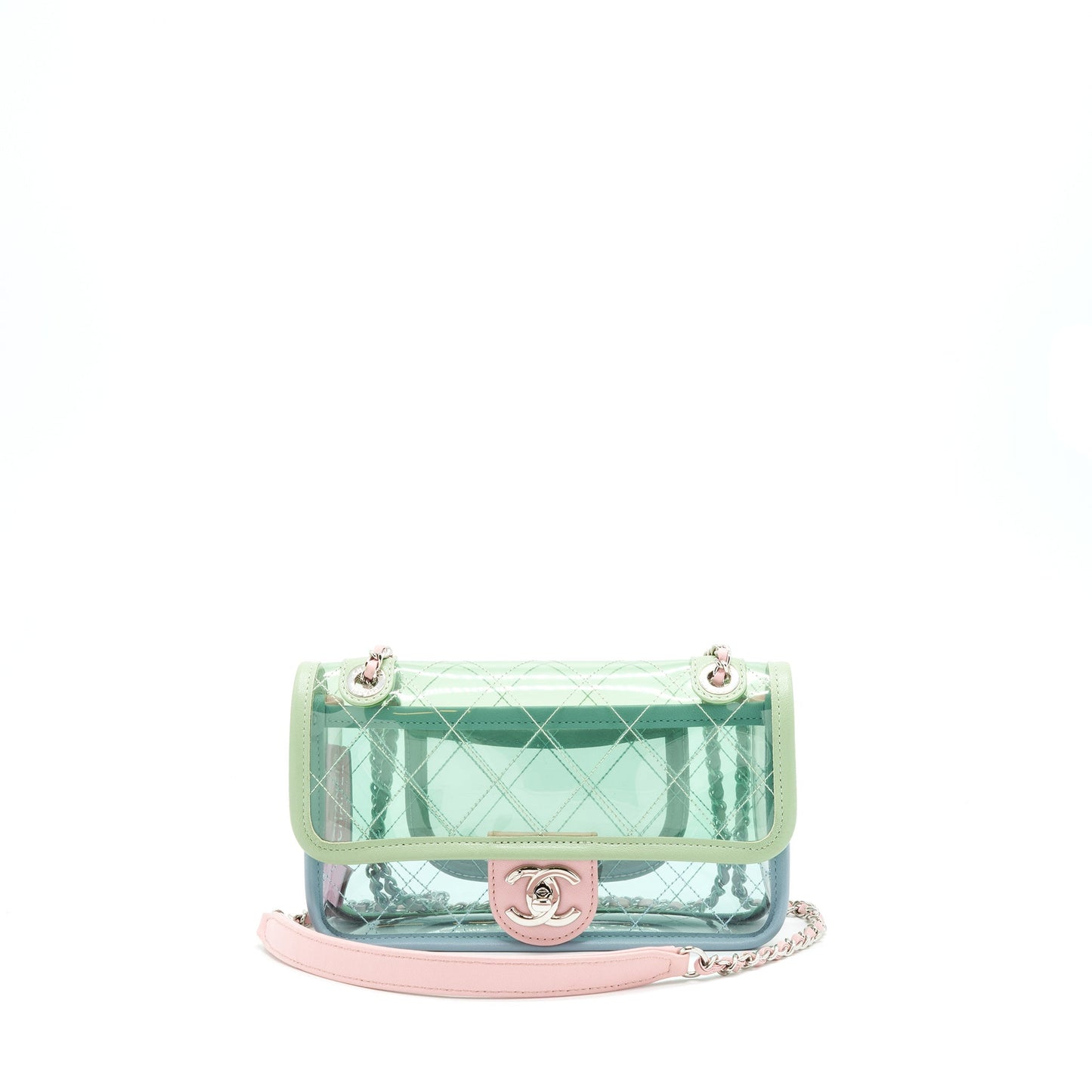 Chanel PVC Coco Splash Flap Multi Colour Shoulder Bag