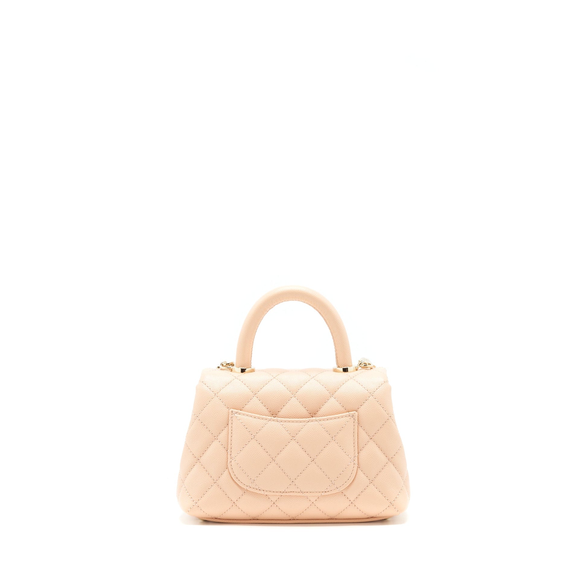 Chanel extra Coco Handle 20cm Caviar light Pink Mini Bag