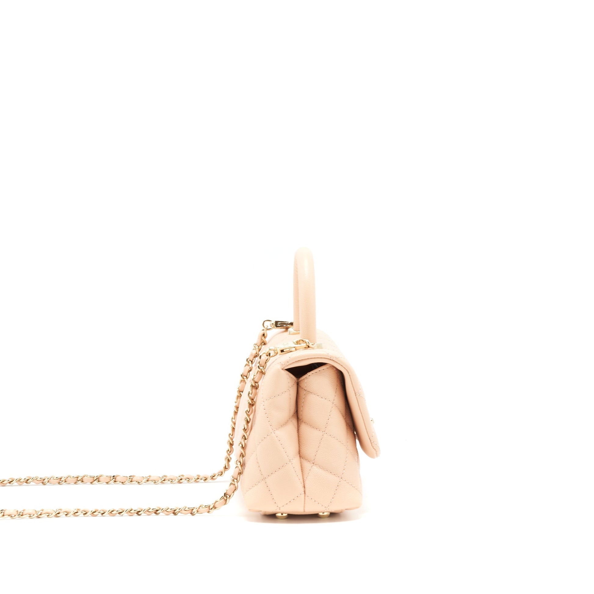 Chanel extra Coco Handle 20cm Caviar light Pink Mini Bag
