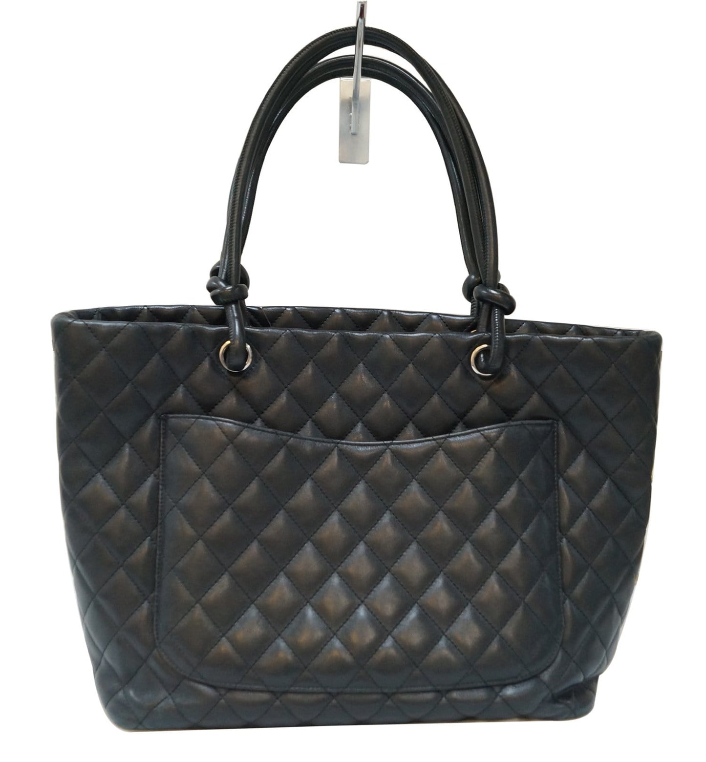 Chanel Quilted Cambon Leather Black Travel Bag Bag Tt2314