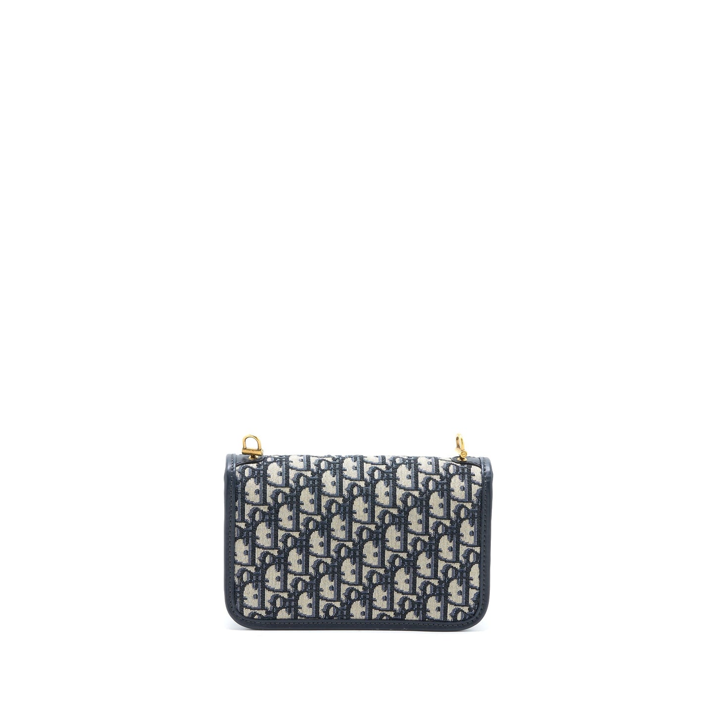 Dior Addict Purse Oblique Jacquard Handbag Blue Flap Travel Bag