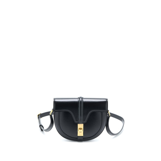 Celine Besace Purse Calfskin Handbag Black Travel Bag