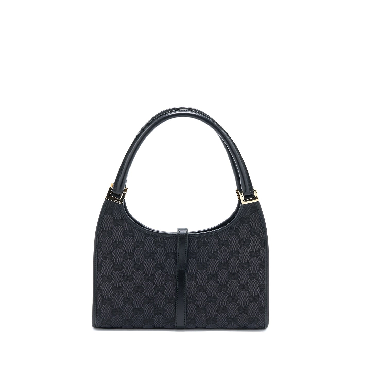Gucci Jackie Bag Printed Canvas Black Travel Bag