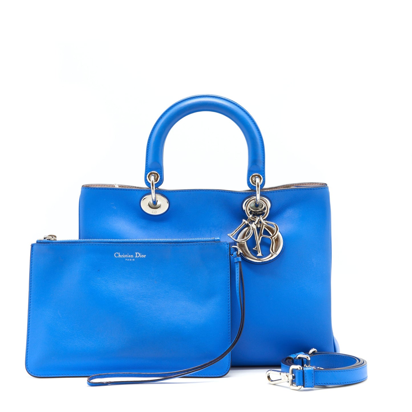 Dior issimo Tote Purse Handbag Blue Tote Bag