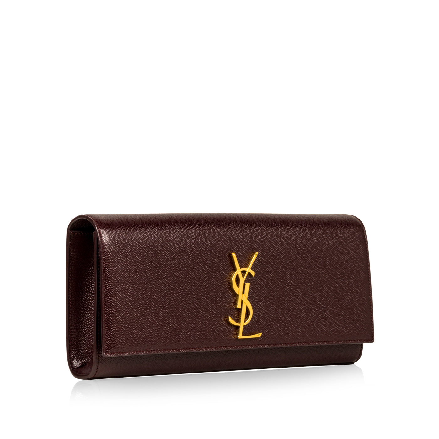 YSL Saint Laurent Clutch Monogram Purple Clutch Bag