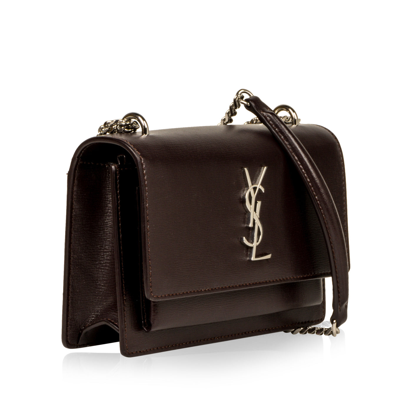 YSL Saint Laurent Sunset Bag Purple Mini Crossbody Bag