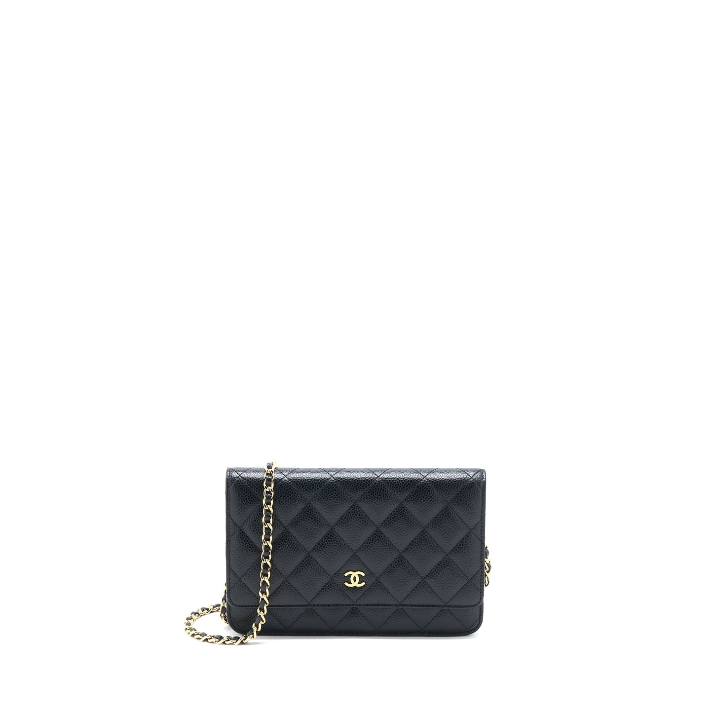 Chanel Classic on Caviar GHW Black Wallet Case Ghw 13