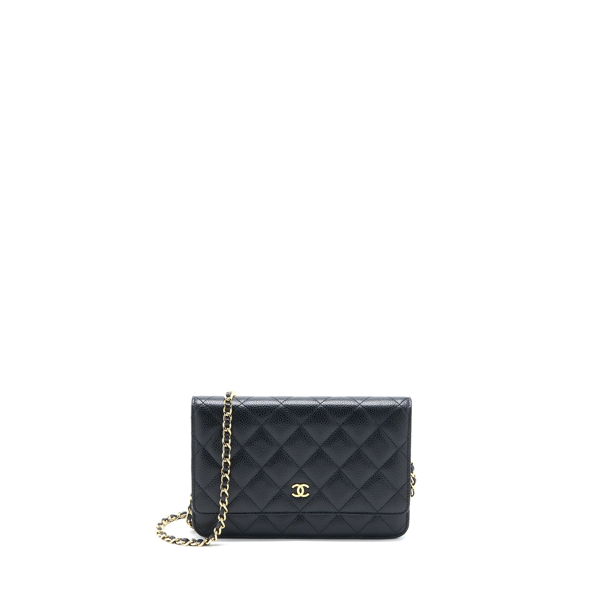 Chanel Classic on Caviar GHW Black Wallet Case Ghw 13