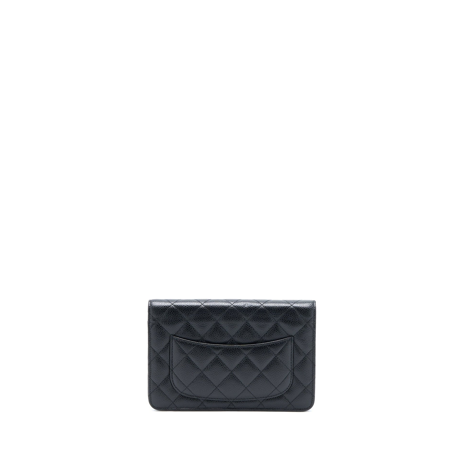 Chanel Classic on Caviar GHW Black Wallet Case Ghw 13
