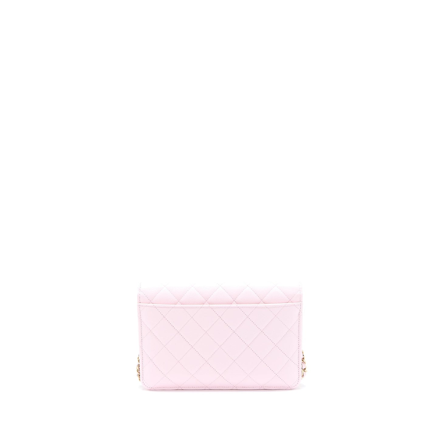 Chanel 2 1 on Caviar Light LGHW Pink Wallet Case