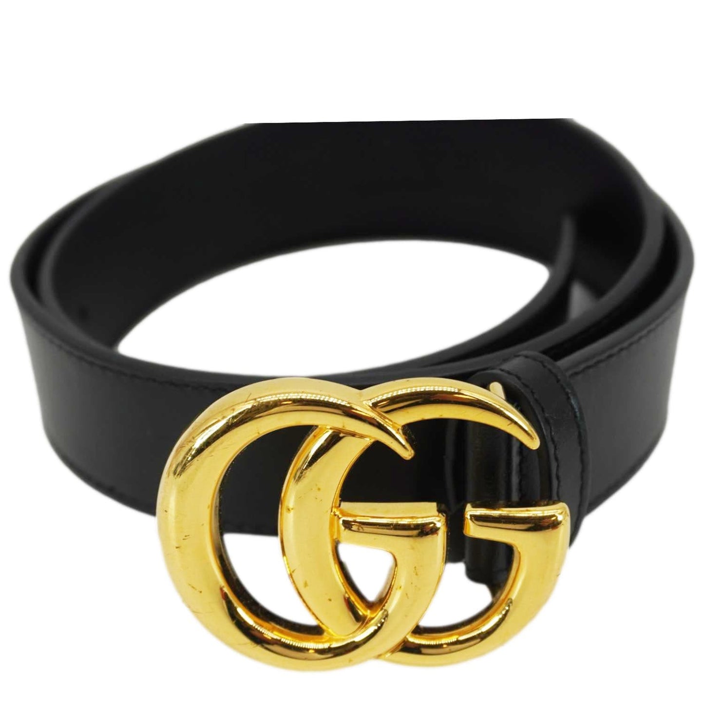 Gucci Buckle Belt Handbag Leather Black Accessory