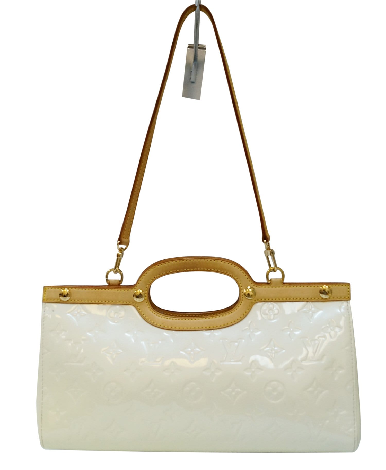 Louis Vernis Roxbury Drive Shoulder Bag Leather Cream