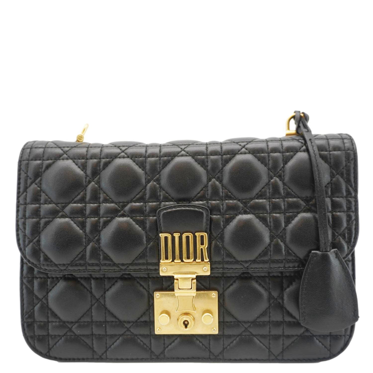Dior addict Lambskin Crossbody Bag Leather Quilted