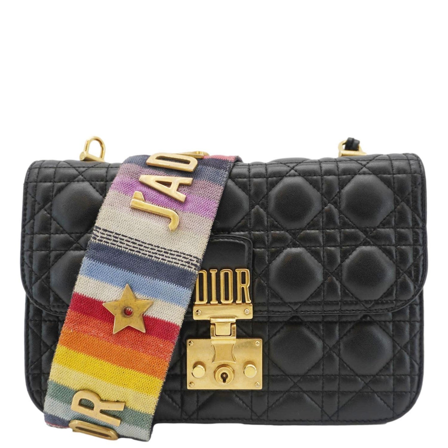 Dior addict Lambskin Crossbody Bag Leather Quilted