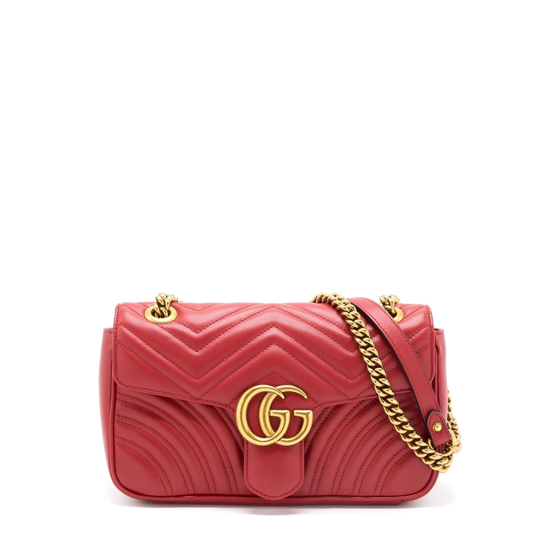 Gucci Marmont Bag Red Small Travel Bag