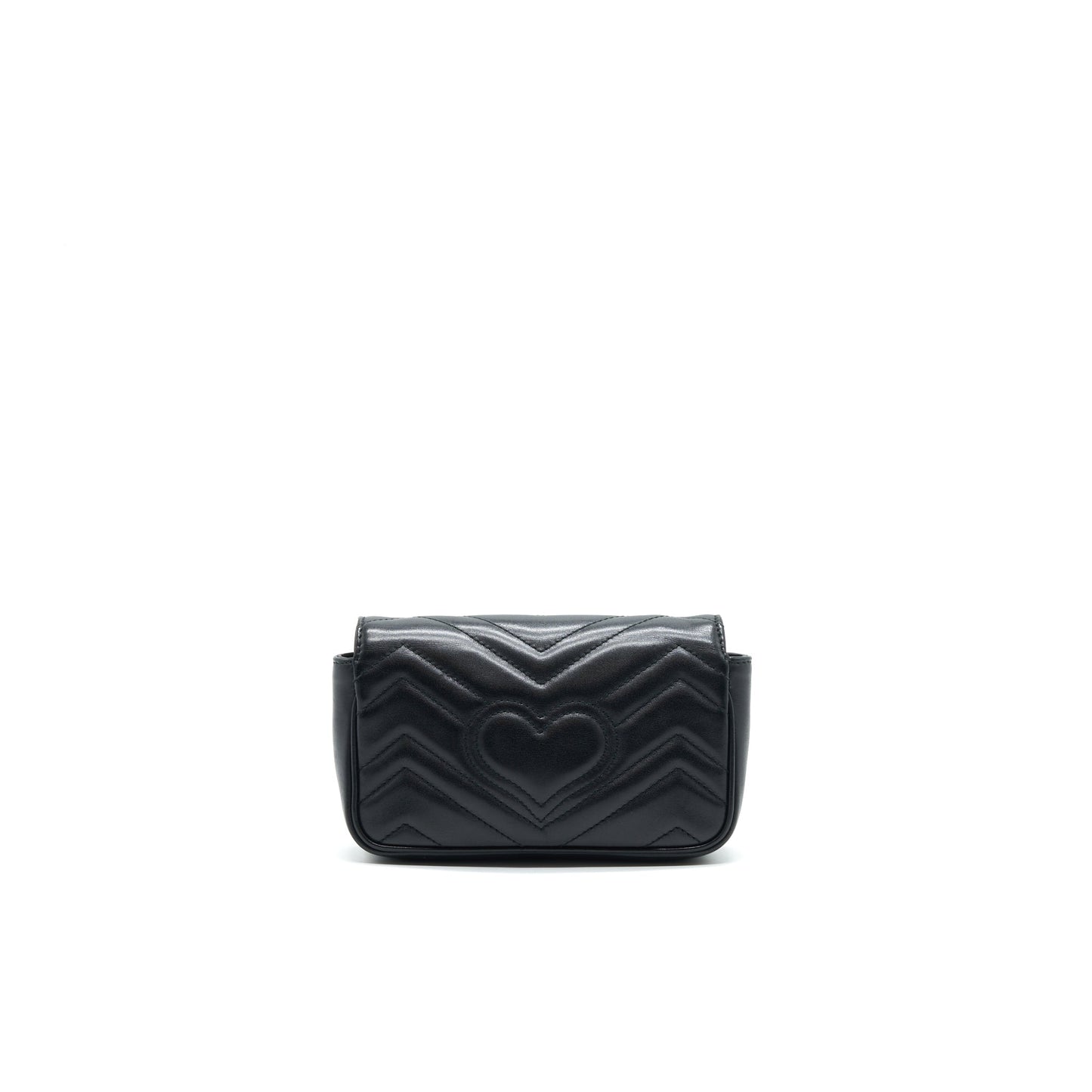 Gucci Marmont Super Bag Leather Black Travel Bag