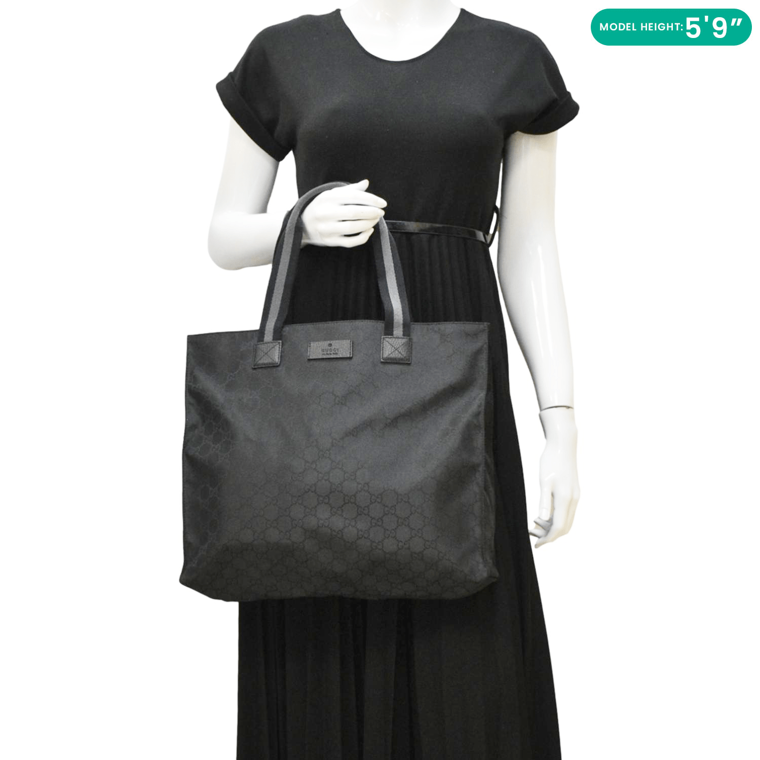 Gucci Supreme Tote Bag Nylon Black