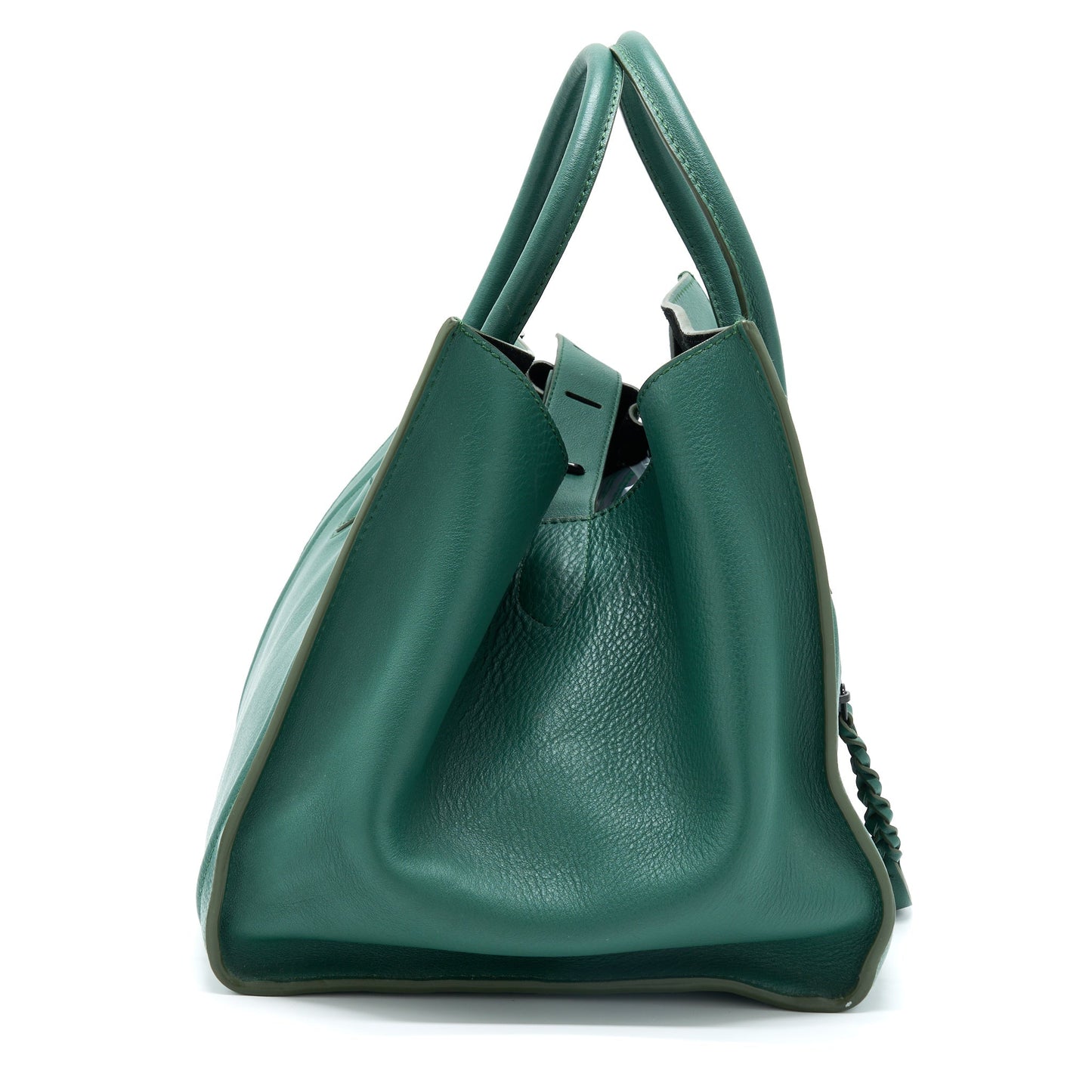 Celine Phantom Tote Purse Dark Handbag Green Tote Bag