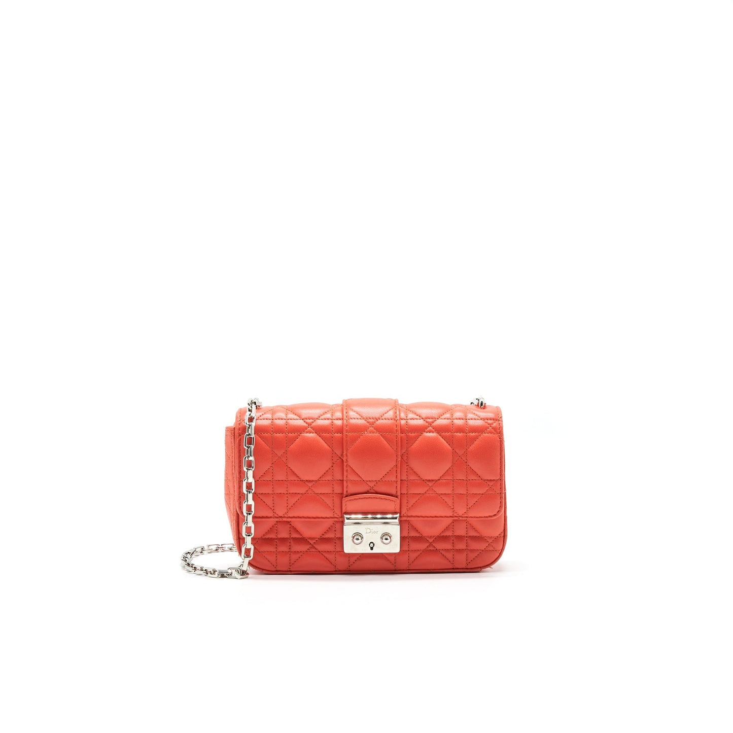 Dior Christian Miss Purse In Coral Handbag Small Flap Travel Bag