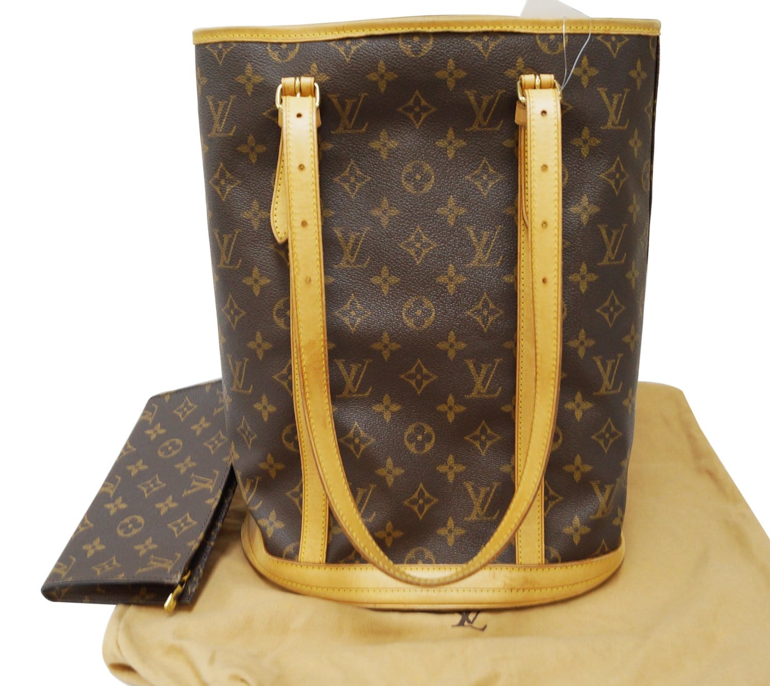 Louis Bucket Gm Shoulder Bag Canvas Monogram