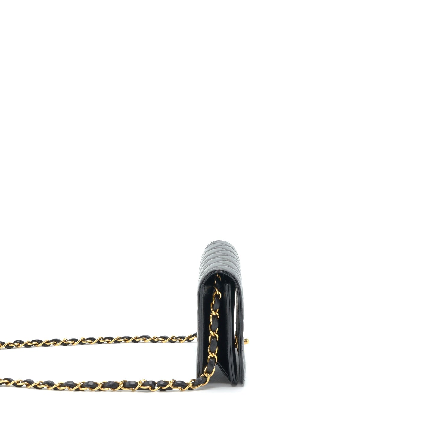 Chanel Quilted Flap Lambskin GHW Black Shoulder Bag